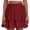 *Wine, variant on Binmer Women's High Waist Tiered Ruffle Flowy A Line Mini Skirt,Casual Summer Swing Skirt Army Green,Women's Plus L