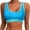 Blue, variant on Swimsuit Tops Basic Solid Sports Bra Bikini Tops Racerback Swim Top with Padded Ladies Swimsuits Silver XS