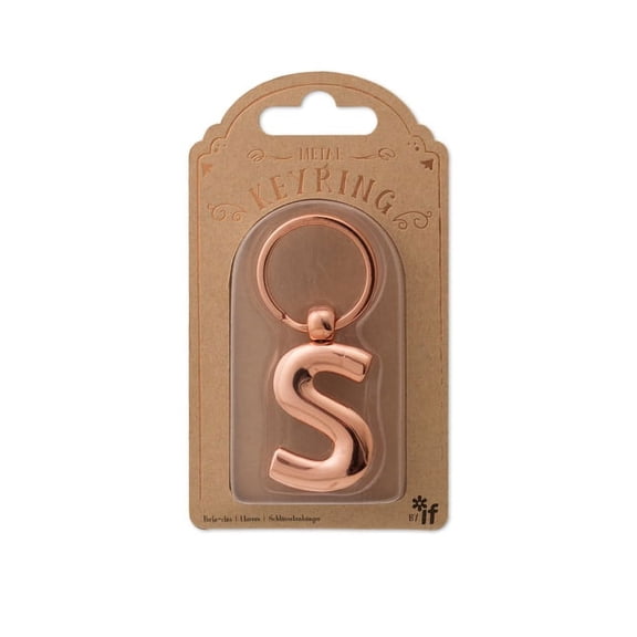 Copper Letter Keyrings Letter S (Other)