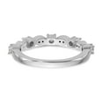 thumbnail image 5 of Solid 14K White Gold Diamond Wedding Band Ring Size 8 (.257 cttw.), 5 of 8