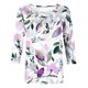 thumbnail image 5 of ICHUANYI Clearance Women's Fashion Printed Loose T-shirt Mid-length 3/4 Sleeves Blouse Round Neck Casual Tops(White, S) ICHUANYI WER2023081404849, 5 of 5