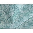 thumbnail image 3 of Ambesonne Floral Print Quilted Coverlet 2 Pcs, Outline Lily Flowers, Twin Size, Seafoam Pale Blue, 3 of 4