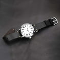 thumbnail image 6 of BISONSTRAP Men's Watch Bands, Hand-Stitched Leather Watch Straps, Quick Release, 19mm, Black with Silver Buckle, 6 of 6