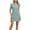 Green, variant on Timegard Casual Dresses for Women Cap Sleeve Crewneck Slim Fitting Comfy Summer Solid Color Dresses