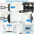 thumbnail image 2 of Full Motion TV Wall Mount for Most 23-60" LED LCD OLED Flat & Curved TVs Universal Swivels Tilts Extension Leveling Hold up to 88lbs Max 400x400mm, 2 of 5