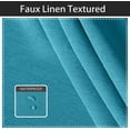 thumbnail image 3 of ZXNYH Linen Look Indoor/Outdoor Curtains, 105 x 95 Inch, Cream, Set of 2 Panels – Waterproof, Privacy, Sun Blocking Textured Grommet Curtains for Patio, Pergola, Porch, Deck, Lanai, and Cabana, 3 of 7