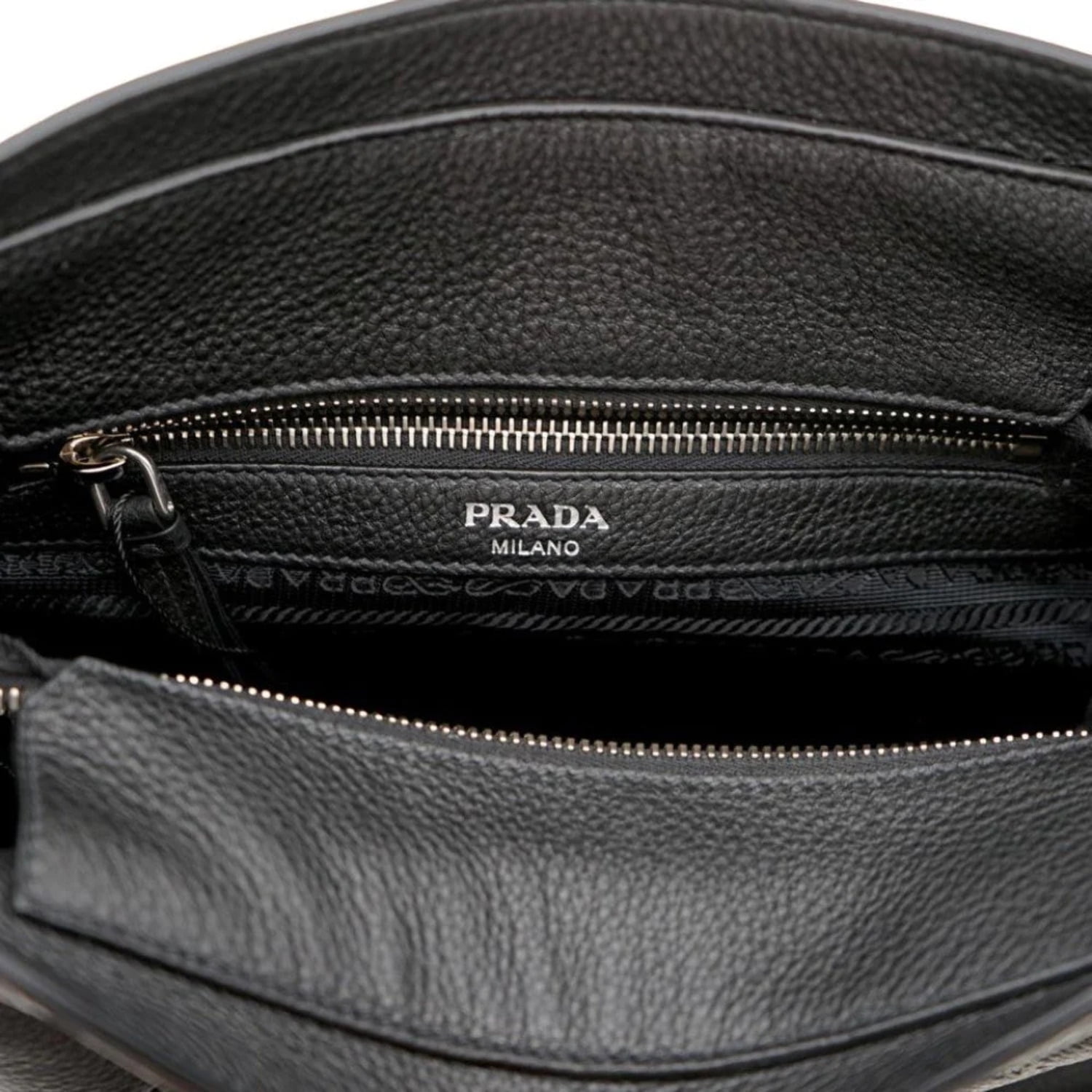 Brand new PRADA vitello phenix black (with strap & cert) IBG865