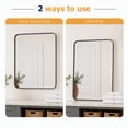 thumbnail image 4 of EDX Bathroom Mirror 30"x 22" Wall Mirror with Rectangular Metal Frame, Black, 4 of 8