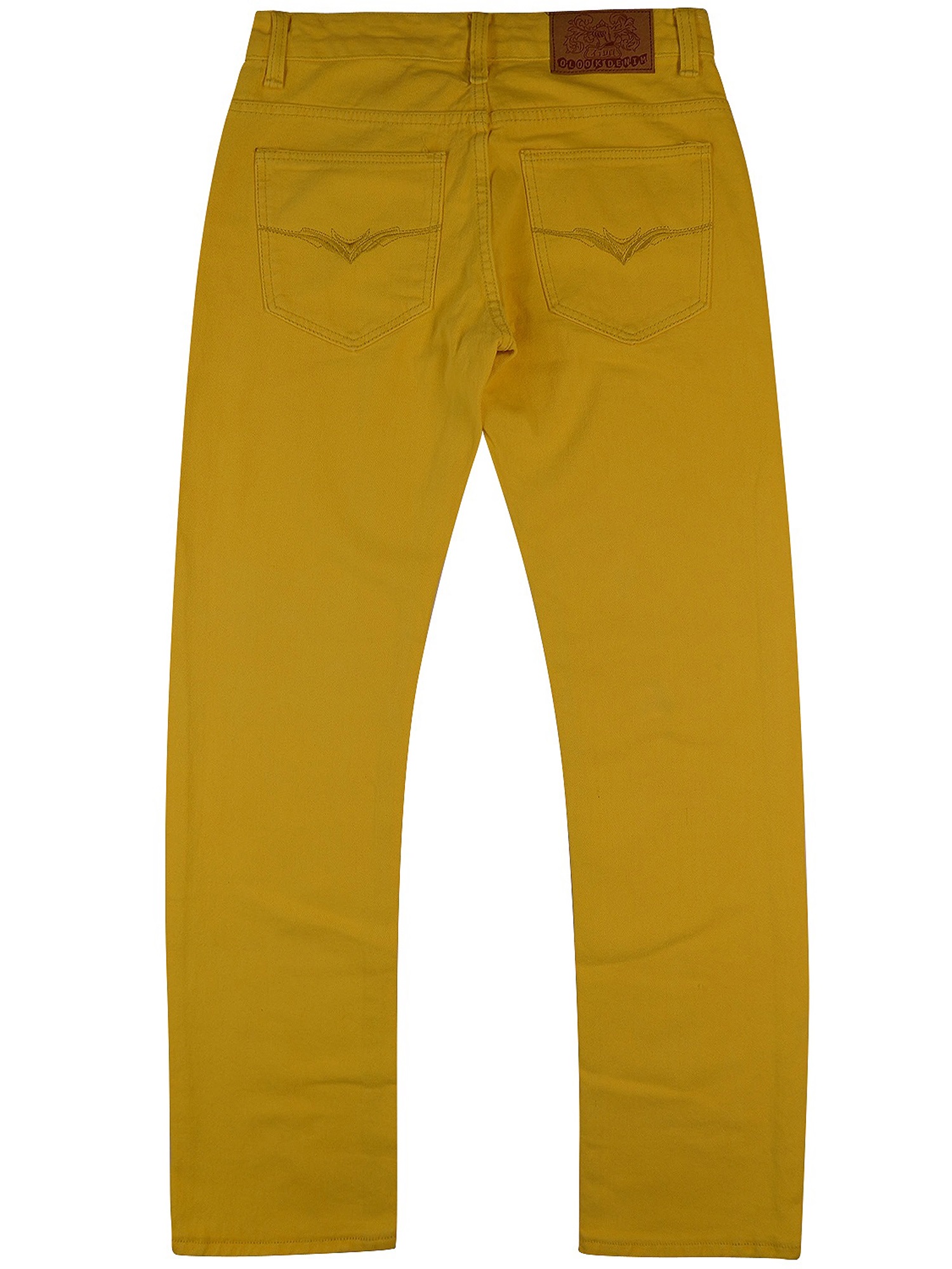 yellow slim fit jeans