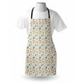 thumbnail image 4 of Floral Apron, Continuous Minimalist Meadow Flowers Cheerful Motifs and Tones Pattern, Unisex Kitchen Bib with Adjustable Neck for Cooking Gardening, Adult Size, Salmon and Multicolor, by Ambesonne, 4 of 4