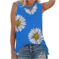 thumbnail image 2 of Mode Femmes Impression Casual V-Cou Manches Courtes T-shirt Tops Floral Print Femmes Tops Gradient Couleur Femmes Tops, 2 of 4