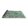 thumbnail image 2 of Ahgly Company Indoor Rectangle Abstract Light Blue Modern Area Rugs, 2' x 5', 2 of 4