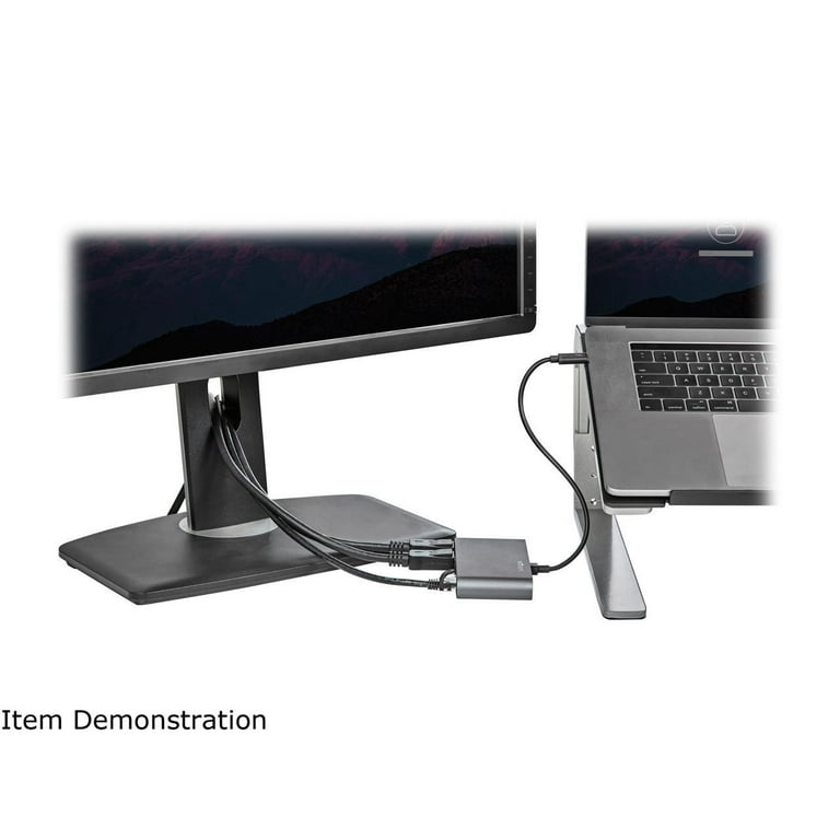 StarTech.com Mini Dock Thunderbolt 3 - Docking Station Portátil para 2  Monitores con HDMI 4K de 60Hz, 2x Hub USB-A (3.0/2.0), GbE - Cable de 28cm  - Adaptador Multipuerto TB3 - Mac/Windows