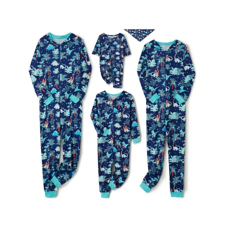 

Matching Family Christmas Pajamas Romper Cartoon Animals/Letter Snowflake Elk Print Long Sleeve Jumpsuits Sleepwear