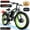 Black-Green, variant on (US in Stock)5000W Peak Dual Motor Electric Bike for Adults , 60V 25AH Removable Battery Ebike , 50MPH AWD 21-Speed Mountain Snow E-Bike with 26" x 4.0 Fat Tire, Long Range Mountain Off-Road EBike
