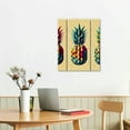 thumbnail image 3 of GOSMITH Summer Colorful Fresh Pineapple Tropical Fruit Canvas Wall Art for Living Room Wall Decor 16x20 in / 12x16 in 12x16 in, 3 of 5