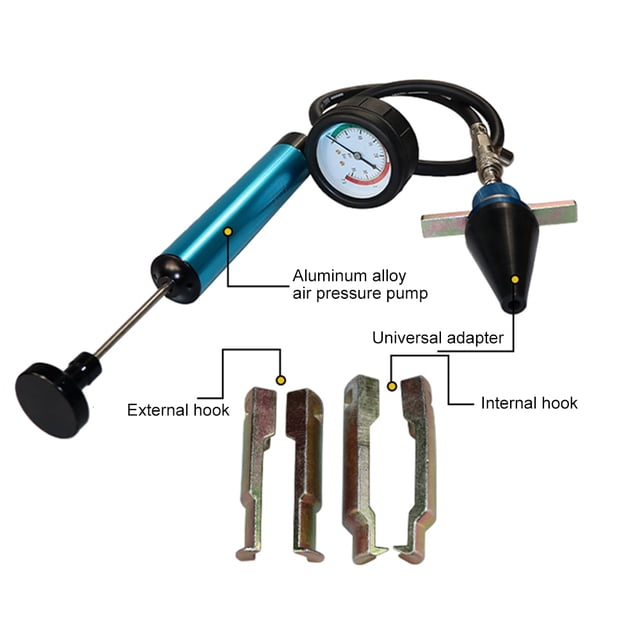 Leak Detector,Pressure Test Kit With Hand Pump Tester Tool Kit Universal Adapter Universal Pressure Tester And Universal Adapter Hand Pump And Bortt Buzhi Air Powered Air Powered Pressure