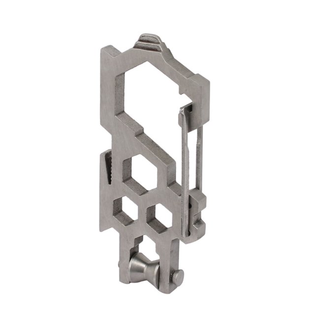 Unique Bargains Mousqueton Multifonction en Acier Inoxydable Outil EDC pour Camping Randonnée