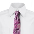 thumbnail image 3 of Men's Tie, Rose Bloom Petals Divine, 3.7", Rose Fuchsia Magenta, by Ambesonne, 3 of 4