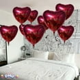 thumbnail image 6 of PMU Valentine’s Day Heart Shaped Happy Valentine's Day with Confetti Dots Balloons 18 Inch Mylar Foil Balloon Proposal, Special Events, Photo Props Party Decoration and Accessories (10/Pkg) Pkg/1, 6 of 6