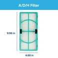 thumbnail image 4 of Filtrete Allergen Reduction HEPA-Type Room Air Purifier Filter, Replaces Size A/D/H Filters, 2 Pack, 4 of 10