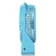Ventilateur de Lumière Rechargeable Portable Mini Bureau USB Recharge Air Cooler Régulation de la Vitesse 3 Modes Fonction d'Éclairage LED Refroidissement (Bleu) – image 4 sur 7