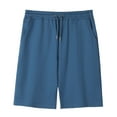 thumbnail image 5 of Gubotare Boys Shorts Boys Shorts Print Drawstring High Waisted Shorts Kids Summer Casual Shorts with Pocket Size 5T 6T (Blue,5-6 Years), 5 of 5