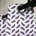thumbnail image 3 of Ambesonne Eggplant Grommet Curtain, Nutritious Meal, 50" x 72", Violet White, 3 of 6