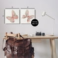 thumbnail image 3 of Stupell Industries Pink & Glam Butterflies Nature Animals & Insects Painting Gallery Wrapped Canvas Print Wall Art, Set of 2, 3 of 5