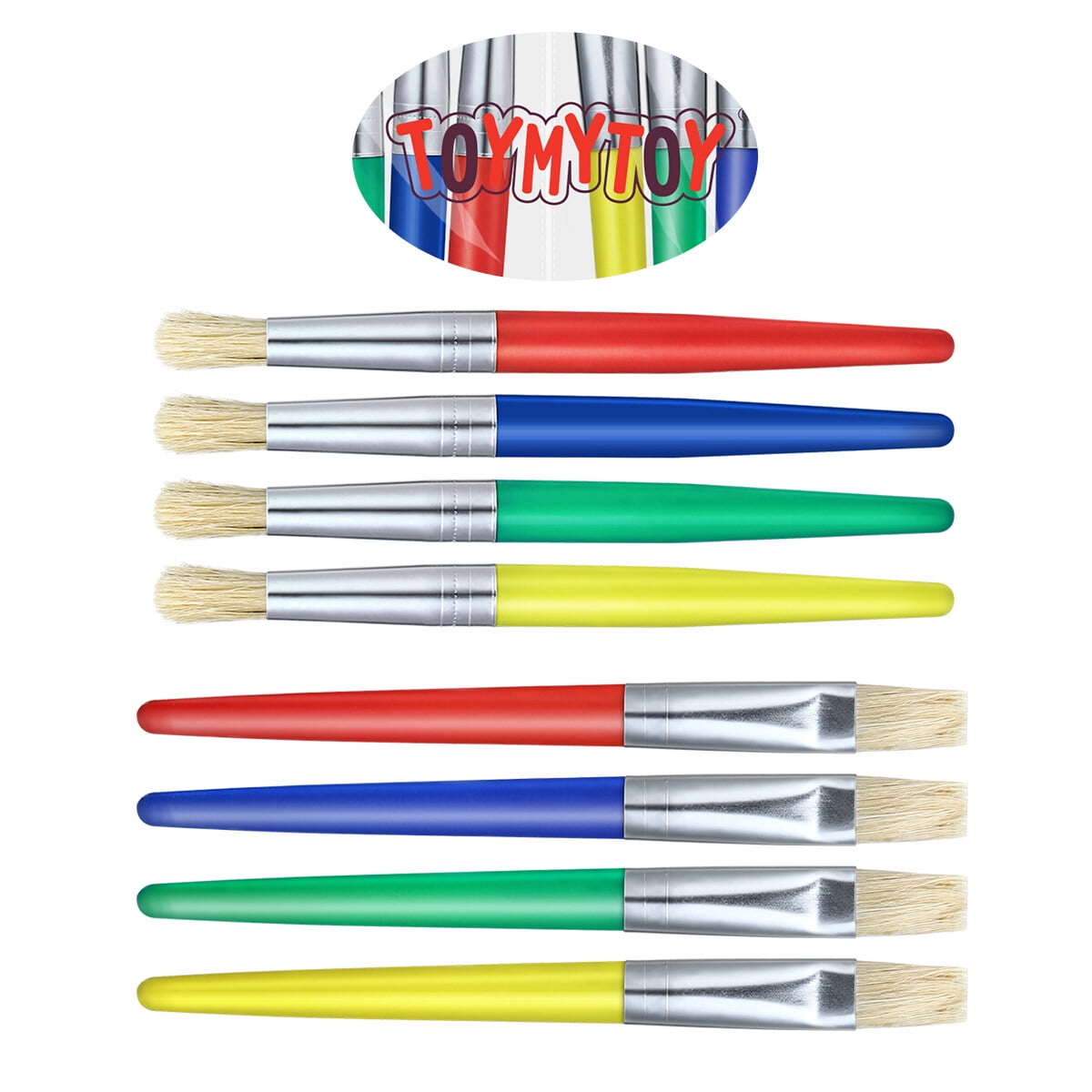 TAICHEUT 28 Pack 1 inch Paint Brush, Stain Paint Brush Chip Paint Brush for Painting, Coloring and DIY Crafts