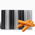 thumbnail image 3 of Hicess 2/3/4-Slot Crusty Perforated Non Stick Baguette French Bread Bake Tray Pan Tool, 3 of 8