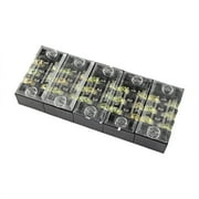 5 Pcs 3 Positions Dual Rows 600V 15A Wire Barrier Block Terminal Strip TB-1503