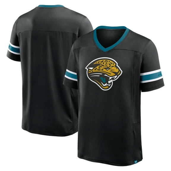 Men's Fanatics Black Jacksonville Jaguars Hometown Premium Hashmark V-Neck T-Shirt