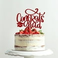 thumbnail image 3 of Washranp Congratulations 2024 Graduation Cake Topper,Glitter Congrats Grad Cake Decor for High School College Party Supplies, 3 of 6