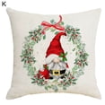 thumbnail image 2 of Bobasndm Christmas Pillowcase Soft Decorative Hidden Zipper Single Side Printed Throw Pillow Cover Home Decor for Gift, 2 of 8
