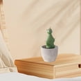thumbnail image 5 of Mauxuk Faux Cactus Bonsai Plant in Cement Pot - Mini Desktop Decor, Realistic Artificial Succulent - 4.84x2.44 Inches, 5 of 7