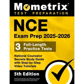 Pre-Owned NCE Exam Prep 2025-2026 - 3 Full-Length Practice Tests, National Counselor Secrets Study Guide with Step-by-Step Video Tutorials: [5th Edition] (Paperback) 1516727428 9781516727421