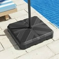 thumbnail image 4 of Demifill Weighted Offset Umbrella Base, Umbrella Base with Cross Bracket and Cut-out Handles for Outdoor as Garden, Backyard, Porch, Black, 4 of 11