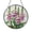 Acrylic 3.5 Inch, variant on Stained Glass Purple Hyacinth Round Suncatcher Window Hanging Art Panel for Home Decor Lovely Spring Display