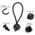thumbnail image 4 of Uxcell 50Pcs Ball Bungee Cords 4" Heavy Duty Bungee Cord Balls for Tent Camping Holding Wire and Hoses, Black, 4 of 6