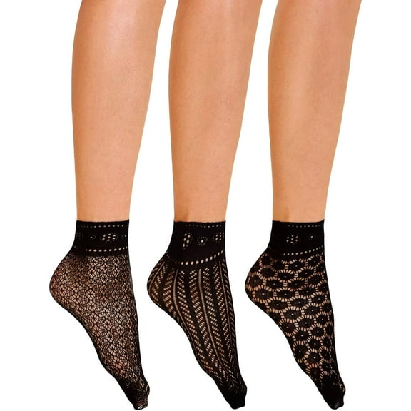 YooGuoGuo Women's Fishnet Floral Lace Transparent Socks