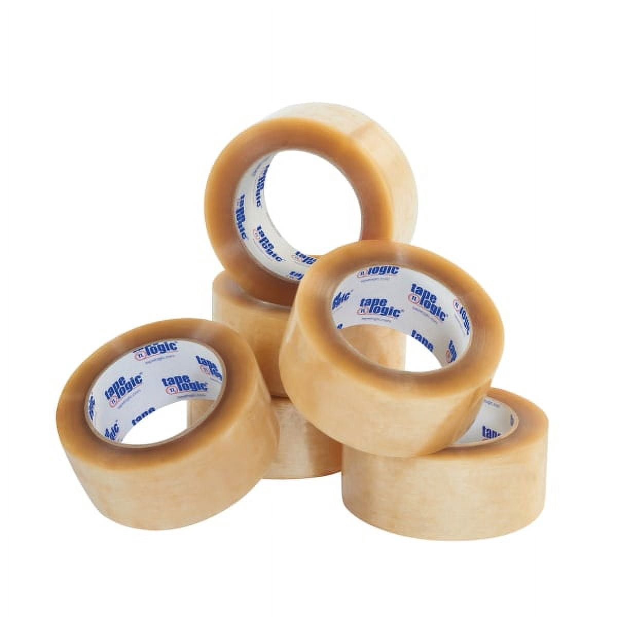 Tape Logic T901506PK 2 in. x 55 yards Clear No.50 Natural Rubber Tape - Pack of 6
