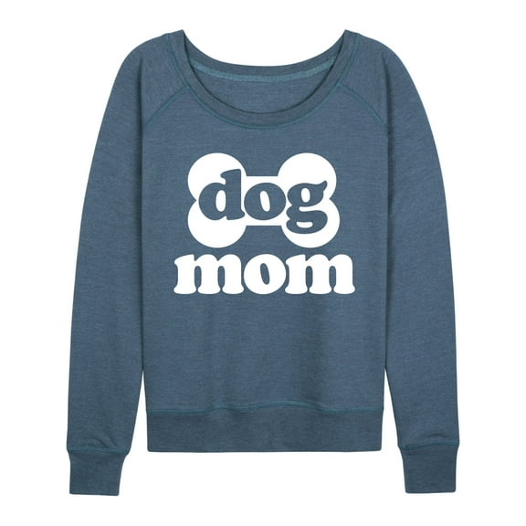 Instant Message - Dog Mom - Ladies French Terry Long Sleeve Shirt