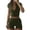 Army Green, variant on Workout Yoga Outfits for Women 2 Piece Seamless High Waist Shorts Womens Tracksuits Exercise Set Wine Red S
