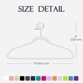 thumbnail image 6 of ACSTEP Velvet Hangers 40 Pack Non-Slip Suit Hangers with 360 Degree Rotatable Hook,Whtie, 6 of 7