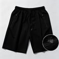 thumbnail image 6 of Tumotour Plus Size Breathable Mesh Board Shorts for Men Summer Drawstring Elastic Waisted Bermuda Shorts Athletic Workout Shorts Running Shorts with Zip Pockets, 6 of 6