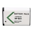 thumbnail image 2 of NP BX1 Battery 3.6V 1600mAh NP BX1 Lithium Ion Battery for Cyber Shot DSC HX RX1 RX1R II RX100 FDR X3000 HDR AS50 AS300 ZV 1 Digital Camera, 2 of 6