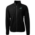 thumbnail image 2 of Men's Cutter & Buck Black Tulane Green Wave Big & Tall Cascade Eco Sherpa Fleece Full-Zip Jacket, 2 of 3