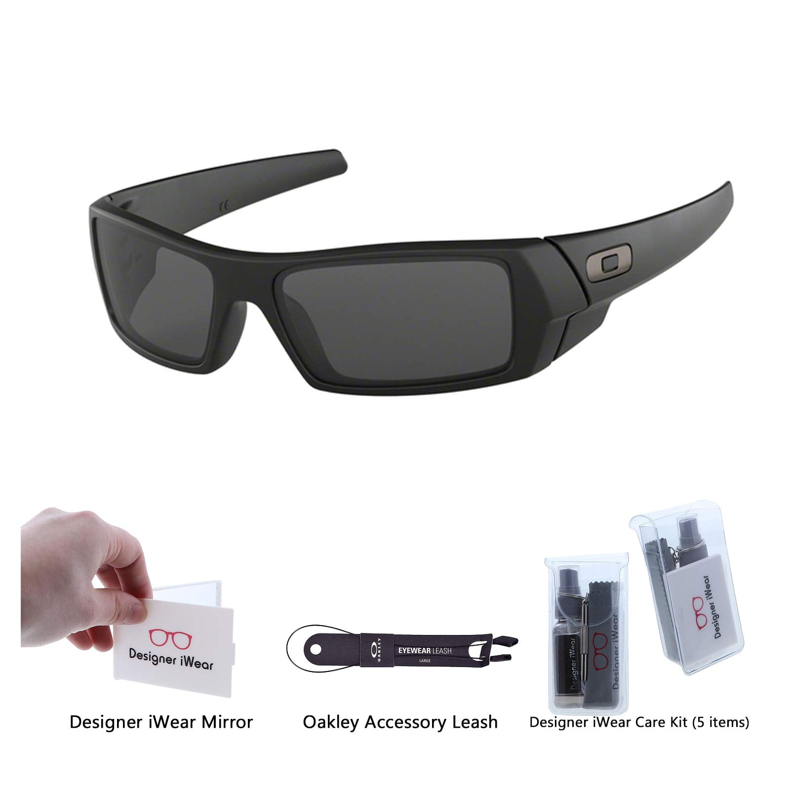 Oakley Gascan OO9014 03-473 Matte Black/Grey Sunglasses+Oakley