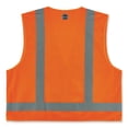 thumbnail image 3 of GloWear 8249Z-S Single Size Class 2 Economy Surveyors Zipper Vest, Polyester, 3X-Large, Orange, Ships in 1-3 Business Days | Bundle of 5 Each, 3 of 10